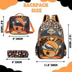Backpack for Kids Backpacks for Boys Bookbag with Lunch Box Pencil Case School Backpack for Boys Lightweight Elementary School Bookbag