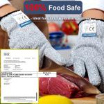 Dowellife Cut Resistant Gloves Food Gre Level 5 Protection, Safety Kitchen Cut Gloves for Chef Oyster Shucking Mandolin Knife Butcher Meat Cutting