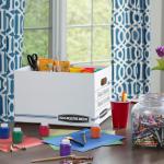 Bankers Box 12 Pack Standard Duty File Storage Boxes, Standard Assembly, Removable Lid, Letter/Legal (0071301)