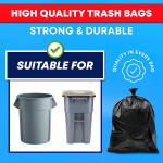 Tasker 65 Gallon Trash Bags Heavy Duty | 120 Count | Extra Large 64 Gallon Trash Bags for Toter | Garbage Bag 65 Gallon Trash Can Liners
