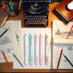 1Pc Random Mechanical Pencil 0.7mm Automatic Pencils Propelling Pencil Cute Pencils Eraser Top Writing Stationery Office Supplies Writing and Correction Supplies(0.7mm)