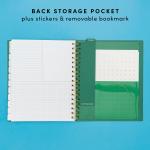 PAPERAGE Undated 12 Month Weekly & Monthly Planner with Durable Cover & Spiral Binding, 7.5 in x 9 in, Productivity Planner with Note Pages, Goals & Budget Trackers, Stickers & Bookmark (Black)
