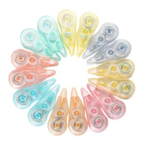 16PCS Mini White Errors Out Correction Tape with Dispenser, 13.12ft Each, Easy to use, Dry Instantly, Clean and Tear-Resistant Tape Office or School Supplies (Multi-Color)