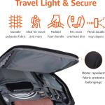 Basics Travel Laptop Backpack for 17 in / 43.1 cm Laptop, Black