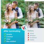 KTRIO Self-hesive Laminating Roll 12" x 30FT, Clear Lamination Vinyl Roll Self Sealing Laminating Sheets for Crafts, No Heat Laminate Sheets for Stickers, School & Office, No Machine Needed