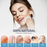 GAINWELL 50-Count Compressed Facial Sponges with Storage Container, for Facial Cleansing, Reusable Makeup Remover, Portable, Suitable for Travel, White