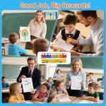 Teacher Stamps for Gring Classroom, Self-Inking Motivation Great Job Parent Signature Stamp for Homework Must Haves, Valentines Day New Teacher Appreciation Gifts, Teacher Supplies (8 pcs)