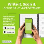 Rocketbook Fusion Hybrid Reusable Planner and Notebook in One, ditional Blank Pages, Goal and Project Tracker, Undated Planner, Letter Size 8.5x11, Black (Pack of 1)