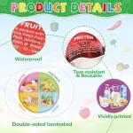 gisgfim My Plate Bulletin Board Decorations Fruit Vegetable Paper Cutouts Cafeteria Nutrition Bulletin Board Set for Back to School Classroom Office Home Wall Doors Decor Supplies