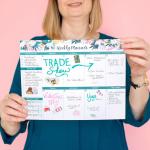 bloom daily planners Horizontal Weekly Tear-Off To Do List Planning P - Undated Notep Organizer & Healthy Habit Tracker - 8.5” x 11” - Floral