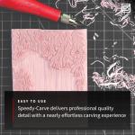 Speedball Deluxe Block Printing Kit - Includes Inks, Brayer, Bench Hook, Lino Handle and Cutters, Speedy-Carve Block, Mounted Linoleum Block (3472)