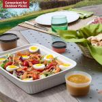 Condiment Cups Containers with Lids- 8 pk. 1.3 oz.Sal Dressing Container to go Small Food Storage Containers with Lids- Sauce Cups Leak proof Reusable Plastic BPA free for Lunch Box Picnic Travel