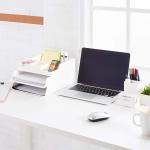 Basics Plastic Desk Organizer - Pen Cup Holds Pens/Pencils, White