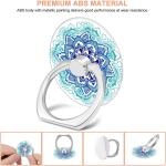 Bonoma Phone Ring Stand Holder, 3-Pack 360 Degree Rotation Universal Finger Ring Stand Compatible with Smartphones and Tablets Mandala