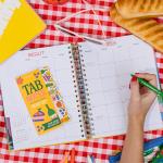 ban.do Sticky Tab Notes with Food Theme Novelty Page Flags for Annotating, Picnic Set