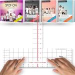 (4 Sizes All Ages) Left Chest Logo Placement Tool - Tshirt Ruler Guide Vinyl Alignment Pocket, T-Shirt Measurement Tool, Embroidery Placement Guide, Shirt Ruler, Shirt Alignment for Heat Press