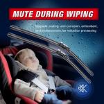 28" 28" Automotive Replacement Windshield Wiper Bles for Ford Edge 2020-2015 Escape 2019-2013 Focus 2018-2012 Fusion 2019-2013 Front Wiper Bles(Pinch Tab) -Set of 2