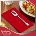 Perfectware - PW-2 Ply Dinner Napkin Red- 125 2 Ply Red Dinner Napkins - Pack of 125ct