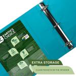 Samsill Plant-Based 3 Inch Durable Round Ring, Me in USA, View Binder, Eco-Friendly, USDA Certified Biobased, 4 Pack, Fashion Assortment