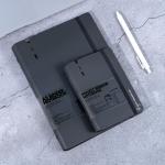 CAGIE A5 Binder 6 Ring Notebook with Dividers Refillable Planner Binder with Pockets, Refill Paper Include Planning Square Ruled and Dotted Pages, 7 x 9.25 in, (Grey and Grey, A7 & A5 Dot Page)