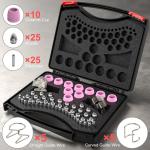 70-Piece AG60P Plasma Cutter Consumables Kit .045" – Tips Nozzles Electrodes Shield Cups Wire Guides for AG-60, AG-60P, SG-55, WSD-60 (With Storage Box)