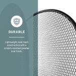 Safco Onyx Desk Organizer, 5 Tiered Vertical Compartments, Office and Classroom Mailbox , Paper and Mail Sorter, Steel Mesh, Black