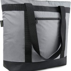 BeeGreen Cooler Bag Soft Leakproof Insulated Tote with Zipper for Beach Travel Grocery