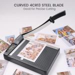 Paper Cutter,Paper Trimmer12" Cutting Length Heavy Duty Guillotine Paper Slicer with Safety Guard and Ble Lock,12 Sheets Capacity,Ideal for Offices,Homes,Printing Shops,Photo Studios