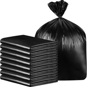 2 Packs 100pcs Black Dog Waste Bags 26" W x 33" l Dog Waste Station Can Liners Heavy Duty Thick Large Poop Bags for Pet Refill Rolls for Doggy Pet Outdoor