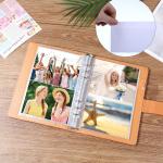 20 Pack Clear A5 6 Ring Binder Inserts Sleeves, 7.8x5.98 in Plastic Clear Binder Sleeves 2 Pocket, Plastic Page Protectors for 6 Ring A5 Inserts Index Cards, Photocards, Postcards, Pictures