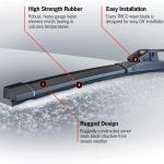 TRICO White 26" + 20" Extreme Weather Premium Winter Automotive Replacement Windshield Wiper Bles (Set of 2), Passenger and Driver Side All-Weather Beam Wiper Bles for Select Vehicle Models