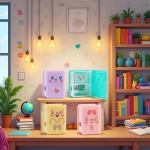 4Pcs Cute Dual Purpose Book Pencil Sharpener Eraser, Cute Cartoon Student Eraser Pencil Sharpener Office Supplies Writing and Correction Supplies