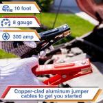 Car Emergency Kit with Air Compressor, Jumper Cables, First Aid, Tow Strap, Tire Gauge, Helamp – Roside Safety Kit for Women, Men, Teens