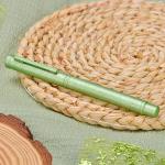 Hongdian 1851 Forest Fountain Pen Applegreen Ice Flowers, Medium Nib Classic Design with Converter and Metal Pen Case