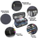 Pencil Case, Large Capacity Pencil Case Organizer; Double Zipper Storage Bag; Big Pencil Pouch for College School Office Teen Girl Boy Men Women ult