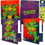 Teenage Mutant Ninja Turtles Folder Set - Bundle with 4 Laminated Folders with 2 Pockets Each for Office, Class, Plus More | TMNT School Supplies