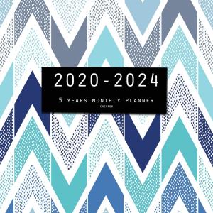 2020-2024 Five Year Planner-Chevron: 60 Months Calendar, 5 Year Monthly Appointment Notebook, Agenda Schedule Organizer Logbook and Business Planners with Federal Holidays