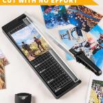 MAKEASY Paper Cutter 12 Inch, 8 Sheet Capacity, Heavy Duty Paper Cutter for Cardstock, Guillotine Paper Trimmer for Crafting, Classroom and Office