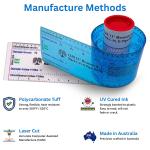11" Diameter Measure & Mark C-Pi-D Pipe Wrap Around - Measure & Marking Tool, Cutting Guide With Re Through Design for Circumference, Diameter