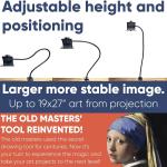 LUCY Flex Drawing Tool with Photo Enlarger & Bag by Draw LUCY | Camera Lucida Photo Enlarging Accessory for Painting | LUCY Drawing Projector for Artists | Artistic Aid - Drawing Tool for Artists