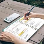 Ymumuda 2026 Planner, Daily Weekly and Monthly Planner，Jan 2026 - Dec 2026, 8.4" x 6.3", 2026 Calendar Planner Book with Tabs, Spiral Notebook with Inner Pocket for Office Home School Supplies