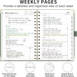 AHGXG 2026 Planner, Weekly and Monthly, 2026 Calendar, Jan 2026 - Dec 2026, Hardcover with Monthly Tabs, 100 GSM Thick Paper, for Women School Home Office Supplies, 6" X 8.38", Sage Green