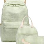 BTOOP School Backpack for Girls Kids Teens Cute School Bookbag Set with Insulated Lunch Box Pencil Case