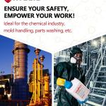 Neoprene and Rubber Blend Heavy-Duty Chemical Gloves, Protective industrial gloves for Resist Acid, Alkali, Hazmat, cleaning, dishwashing, Large