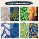 DINGSEN Gel Printing Plate Kit, Complete Printmaking Set with 5” X7” Gel Plate, Brayer, Watercolor Paints, A5 Printmaking Paper, and Essential Tools for Mixed Media Art, Monoprinting, Card Making