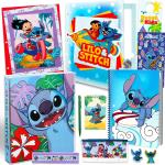Stitch Folders for School - Disney Binder Bundle Includes Binder, 2 Portfolio Folders, Notebook, Pencils, Erasers, Ruler, More | Lilo and Stitch School Supplies Set