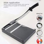 Paper Cutter,Paper Trimmer12" Cutting Length Heavy Duty Guillotine Paper Slicer with Safety Guard and Ble Lock,12 Sheets Capacity,Ideal for Offices,Homes,Printing Shops,Photo Studios