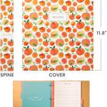 Jot & Mark 8.5" x 11" Sturdy 3 Ring Recipe Binder with Spill-Proof Clear Binder Sleeves Sheet Protector, 30 Dual-Sided Recipe Card Pages for Written & Printed Recipes, Tabbed Dividers, Peach Dream