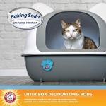 Arm & Hammer Pets Cat Litter Box Deodorizing Pods 2 pods, Fresh Breeze Scent | 2 Cat Litter Box Deodorizer from Arm and Hammer | Combats Cat Odors | 2 hesive Devices