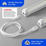 Barrina GM120, Not Suitable for Barrina T5 Grow Lights, Only for Barrina's Products with GM Series Cords, Male and Female Extension Cable, 10FT, Certified, 4 Packs